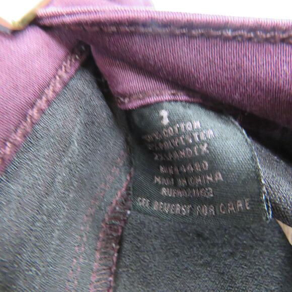 PacSun Burgundy Motto Jeans High Rise Skinny Jeans Size 3 27" - Picture 4 of 7